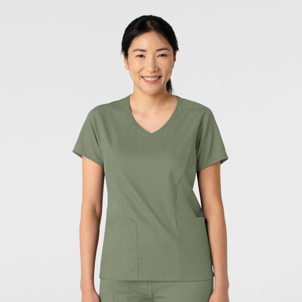 Women's Boundless 2-Pocket V-Neck Scrub Top